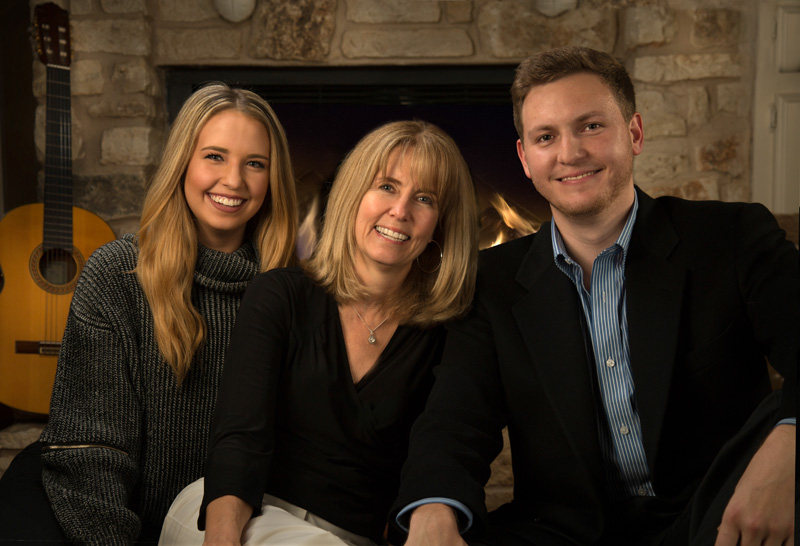 Erica Holley, Debbie Holley, Evan Holley Family portrait