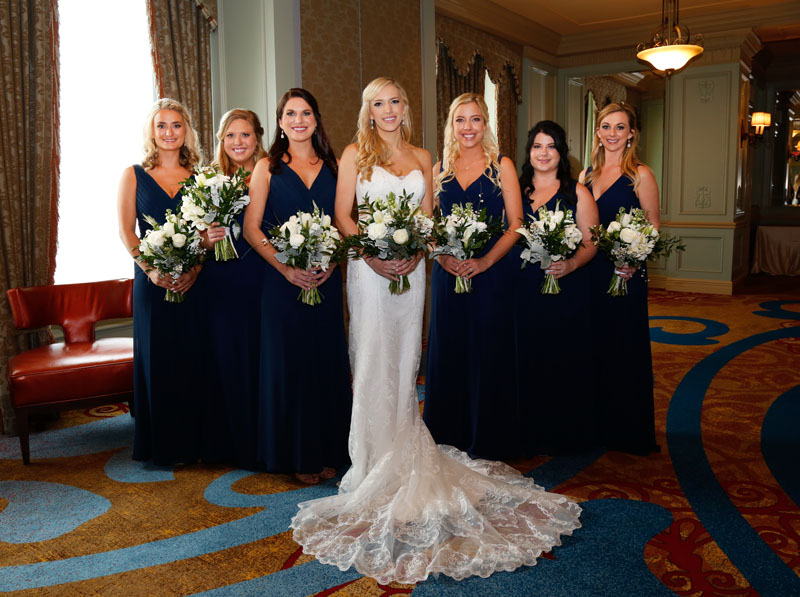 Diana and bridal party
