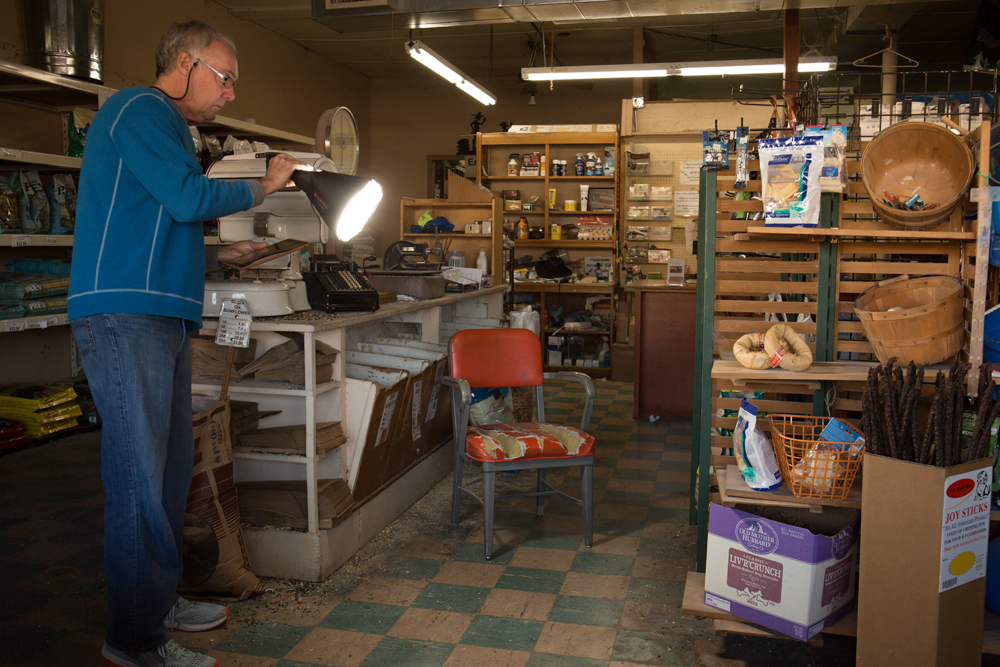 Spot lighting the portrait scene at Buck Moore