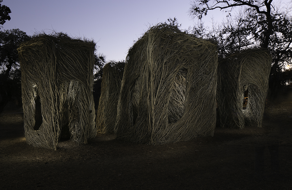 Hobbit Huts at Peace Park in Austin photographed by Johnny Stevens