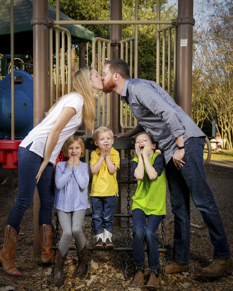 Shelton Family family portrait Austin at playground