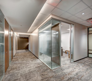 Velocity Seton Center interior office with glass photograph